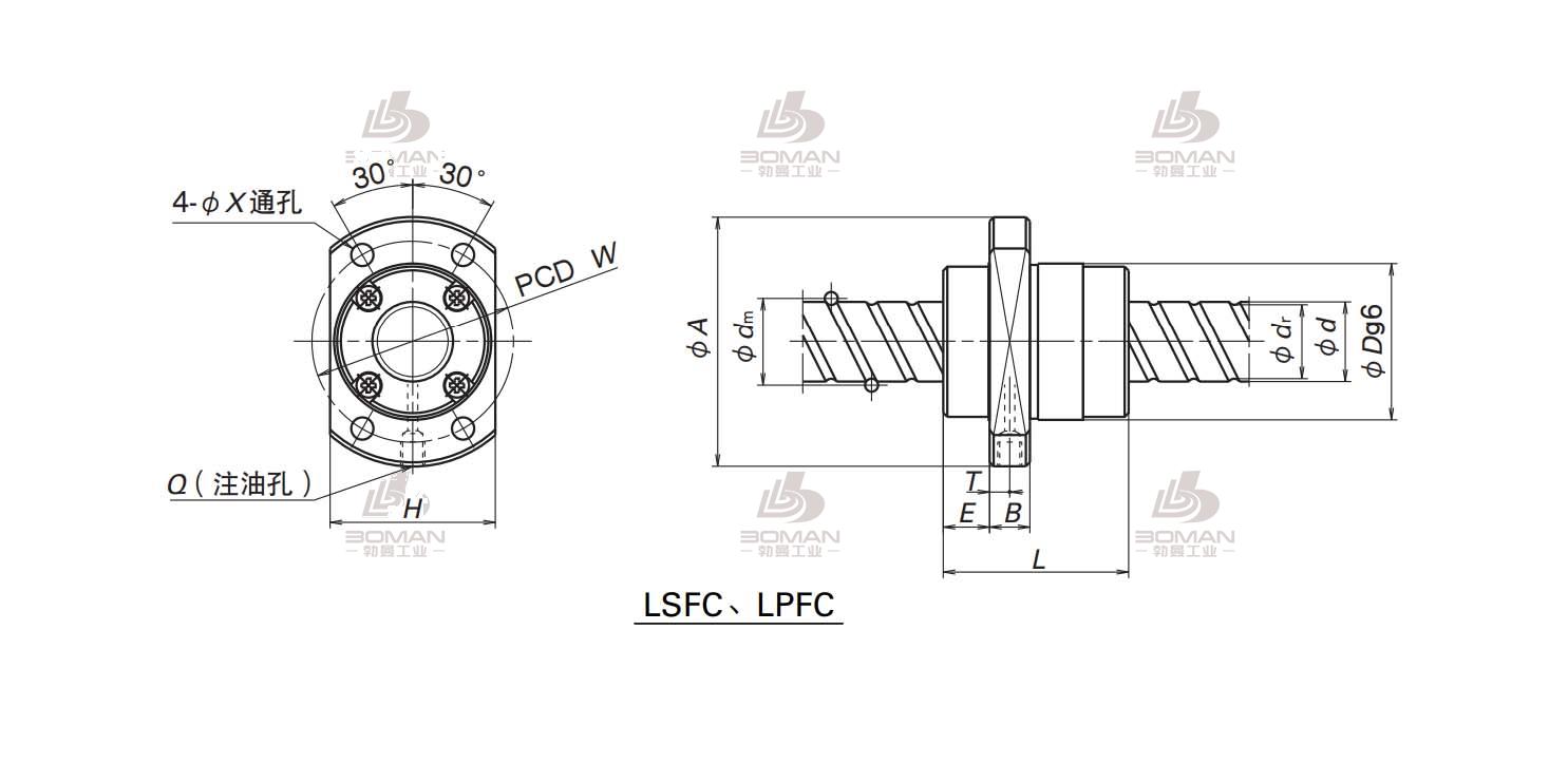 LPFC1616-3-NSK LSFC滚珠丝杠