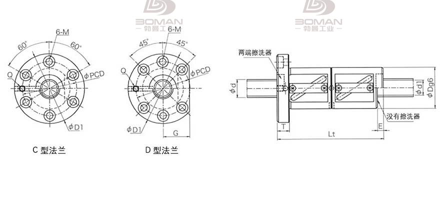 KURODA GR6316DD-DAPR 黑田精工丝杆规格说明