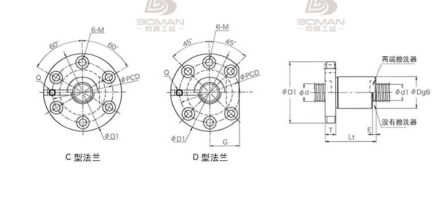 KURODA GD1605JT-CDPR 黑田精工丝杆底座安装方法