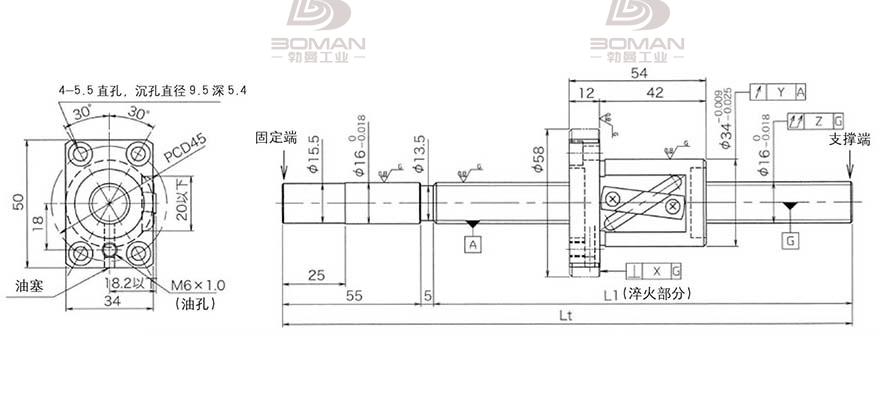 KURODA GG1616AS-BTLR-1100A 黑田丝杆上海代理商