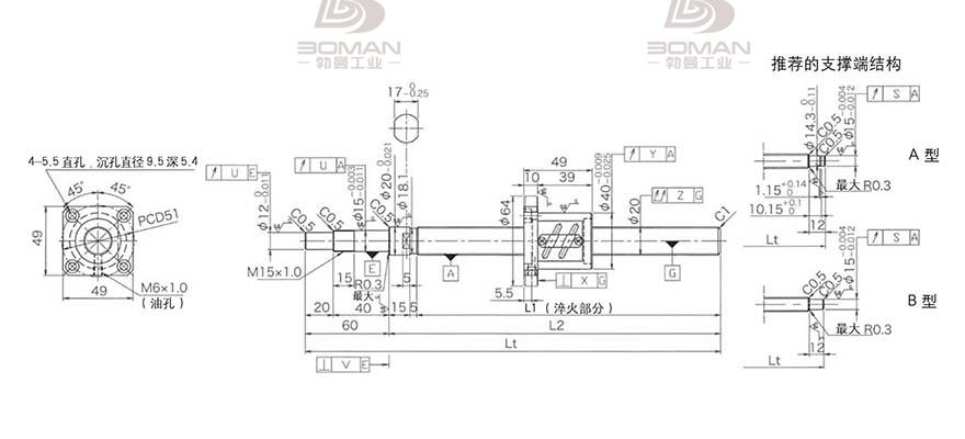 KURODA GP2004ES-AALR-1005B-C3F 日本黑田丝杠和thk丝杠哪个贵
