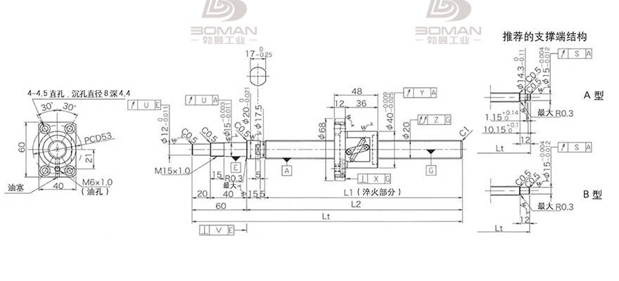 KURODA GP2005DS-BALR-0605B-C3S 黑田丝杆贵吗