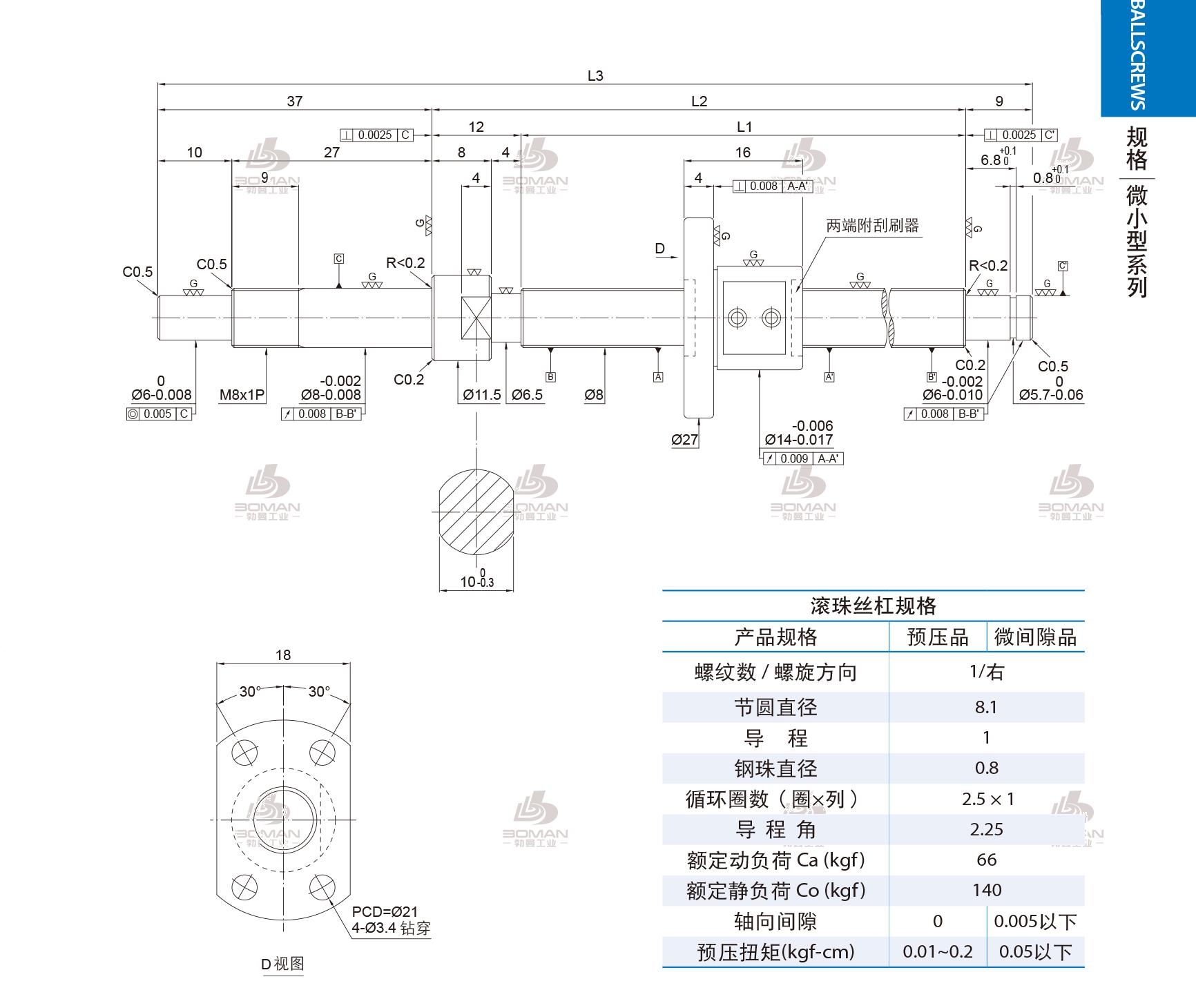 PMI FSM0801-C3-1R-0248 pmi丝杠是中文